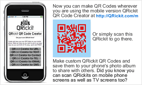 Qrickit Free Qr Code Creator And Api Create Print And Track